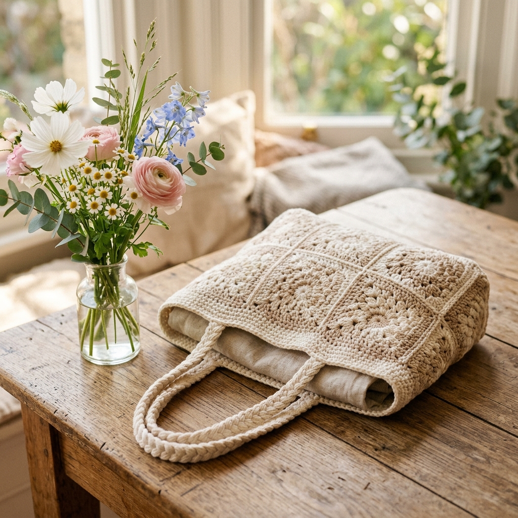Handmade crochet accessory by BloomyCocoon