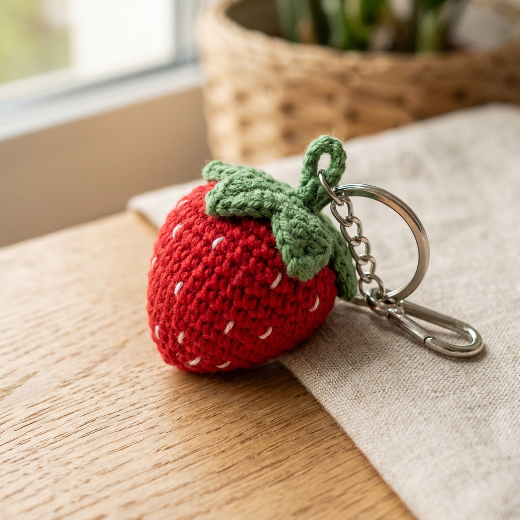 Handmade crochet keychain for small gifts in India